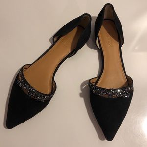 J. Crew black flats size 9 1/2
